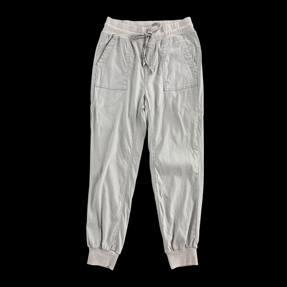 Kut from the Kloth Mirabella Crop Joggers S Linen Blend Beachy Casual Streetwear